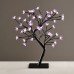 TREE WITH FLOWERS OF SILICONE 36LED ΛΑΜΠΑΚΙΑ ΜΕ ΑΝΤΑΠΤΟΡΑ ΜΩΒ IP20 45cm ΣΥΝ 3m | Aca | X1036841